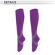 thumbnail image 5 of Calcetines de ciclismo únicos y económicos, transpirables, absorbentes de sudor, antifricción, calcetines de bicicleta al aire libre, gris púrpura, tamaño L-XL, neutros y universales, 1 par, 5 of 7