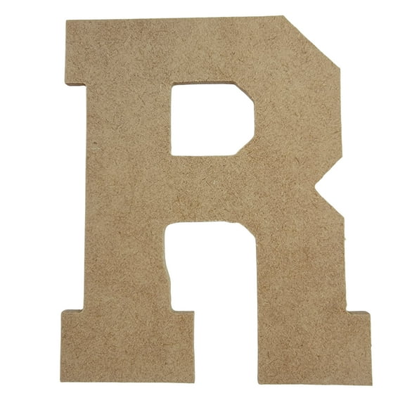 Wooden Letter Unfinished, Collegiate Font, Craft Cutout