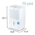 thumbnail image 3 of TOSOT 70 Pint Dehumidifier with Pump for Large Rooms up to 4500 Square Feet - for Basements, Large Rooms, and Whole House, 3 of 8