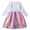 White1, variant on yillto Little Girls Dress Crewneck Long Sleeve Shirts Tops Mesh Sequin Dresses for Kids 1-7 Years