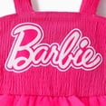 thumbnail image 6 of Barbie Toddler Girls Tutu Dress Bow Strap Smocked Bodice Tiered Tulle Skirt Party Birthday Dress for Kids Sizes 3-4Y, 6 of 12