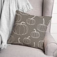 thumbnail image 3 of Creative Products Gray Pumpkin Pattern 18 x 18 Spun Poly Pillow, 3 of 3