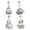 E, variant on Joernso 1/4Pcs Pet Rabbit Hair Keychain Keepsake Capsule Memorial Pendant Hair Storage Bottle Transparent Pet Hair Key Chain