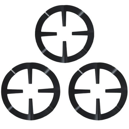 

3 PCS Gas Stove Shelves Coffee Pot Holders Mocha Pot Racks for Kitchen (Black)