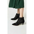 thumbnail image 2 of Sam Edelman Kami Black Mesh Formal Pointed Toe Kitten Heel Fashion Pearl Boot (5), 2 of 3