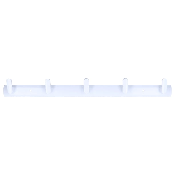 Perchero Montado En La Pared, Elegante Diseño De 5 Ganchos De Aluminio Espacial, Perchero Moderno Montado En La Pared Bien Organizado Para Baño