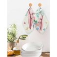 thumbnail image 2 of Easter Kitchen Dish Towels for Drying Dishes Set of 4, Cute Rabbits Eggs Flowers Leaf Butterflies Watercolor Waffle Weave Microfiber Hand Tea Bathroom Towels Quick Dry & Absorbent Towel 12x12, 2 of 7
