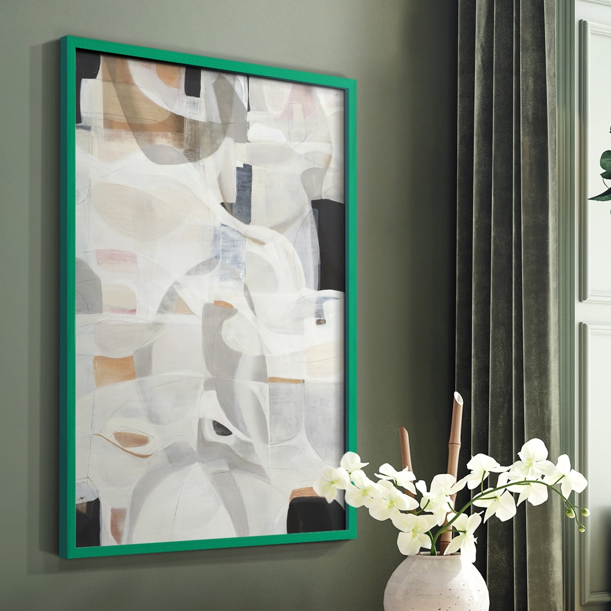 Windswept Framed Print - Solid Wood in Single Picture Frame Solid Wood 2 Framed Print
