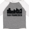 thumbnail image 4 of Inktastic San Francisco Skyline with Grunge Boys or Girls Long Sleeve Baby Bodysuit, 4 of 5