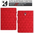 thumbnail image 4 of Case for Samsung Galaxy Tab A 10.5 2018 SM-T590, SM-T595, Premium PU Leather Kickstand Shockproof Flip Case with Card Slots Magnetic Auto Sleep/Wake Pencil Slot Case Cover, Red, 4 of 5