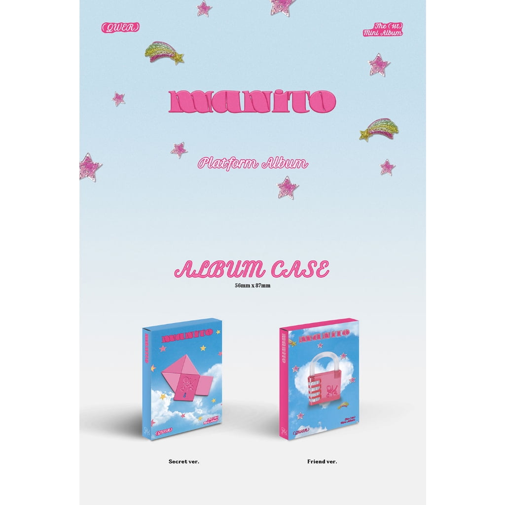 QWER 1st Mini Album [MANITO] Secret Ver. CD+64p Book+P.Card+