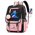 thumbnail image 1 of Disney Stitch Boys Girls Kids School Book Bags Women USB Bagpack Teenagers Canvas Laptop Travel Student Backpack qiuyongming unisex, 1 of 2