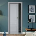 thumbnail image 4 of Slab Barn Door Panel | Veregio 7411 Matte Grey | Sturdy Finished Doors | Pocket Closet Sliding-42" x 80", 4 of 5