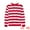 Red White, variant on Men's Striped Crew Neck Pullover Color Block Sweatshirts XL Red White