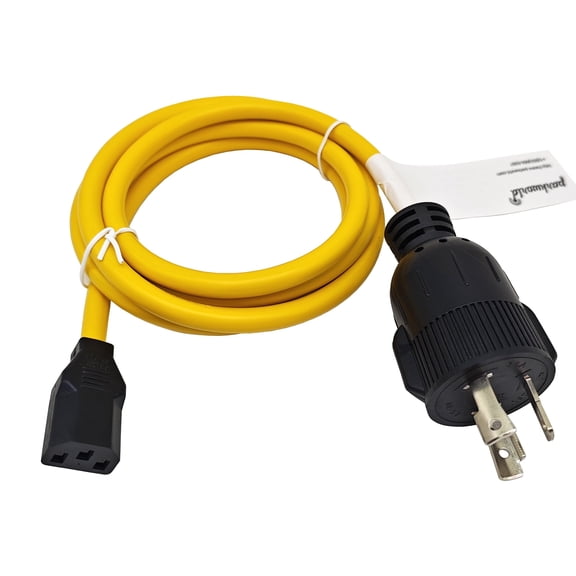 Parkworld 67614 Computer Power Cord NEMA L5-30P to IEC C13 , 16A, 125V, SJTW 14AWG/3C (6FT)