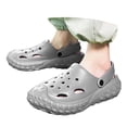 thumbnail image 3 of Men Slipper Slides Sandals Casual Soft Fashion Closed Toe Slide Slippers For Summer Indoor Outdoor Comfortable Beach Sandals Grey CN:43/US:9, 3 of 8