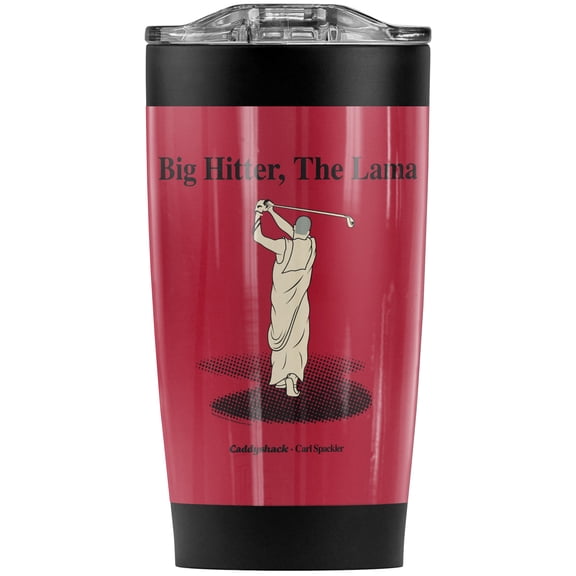 Caddyshack Big Hitter, The Lama Stainless Steel Tumbler 20 oz Coffee Travel Mug/Cup, Vacuum Insulated & Double Wall with Leakproof Sliding Lid | Great for Hot Drinks and Cold Beverages