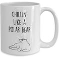 thumbnail image 2 of Polar Bear Mug - Coffee Cup - Chillin' like a Polar Bear - Polar Bear Gag Gift Basket Ideas, 2 of 2