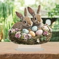 thumbnail image 4 of Fiudx Adornos de Pascua, Decoración Única de Conejo Acrílico 2D, Artesanía Duradera para Interiores y Exteriores, Diseño Fácil de Personalizar, Decoración Navideña para El Hogar, Celebraciones Festiv, 4 of 6