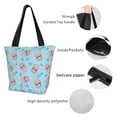 thumbnail image 3 of Bingfone I Am A Fan Popcorn Women Shoulder Tote Bags Casual Bag Ladies Shopping Handbag, 3 of 6