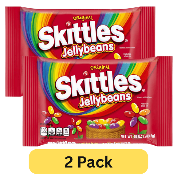 Skittles Jellybeans Original 10 oz, Pack of 2