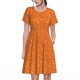 thumbnail image 1 of Disketp Orange Glitter para Vestido de Manga Corta para Mujeres, Vestidos de Verano para Mujeres, Casual y Holgado para la Playa, 1 of 6