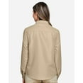thumbnail image 3 of Harriton M580LW Women's Key West Long Sleeve Performance Staff Shirt-Khaki-2XL, 3 of 5