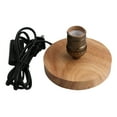 thumbnail image 2 of BQLZR Bronze Vintage E27 Support de Lampe à Ampoule Filetée avec Douille de Base en Bois, 2 of 5
