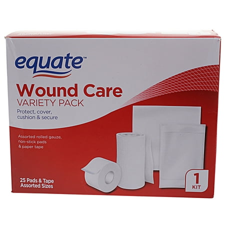 Equate Wound Care Variety Pack, 25 Count