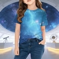 thumbnail image 3 of CYRBOKO Girls Graphic Tees, Short Sleeve Breathable Casual Crewneck Summer T-shirts Multicolor Size 7-8 T, 3 of 7