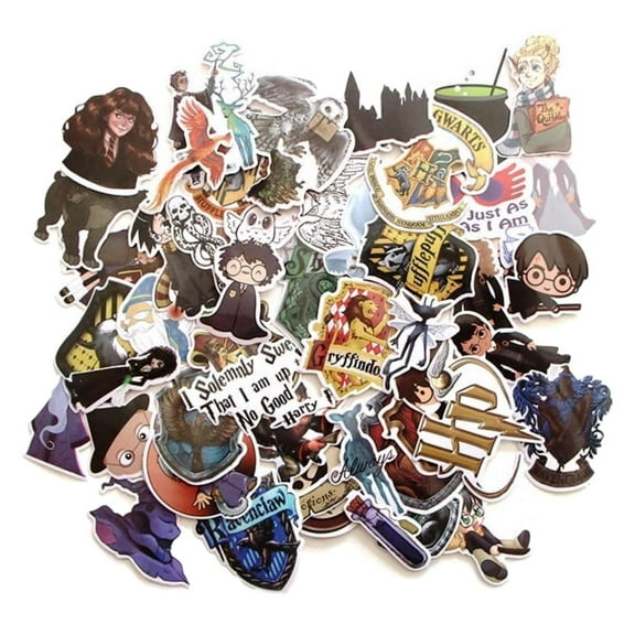 Harry Potter Themed Set of 50 Stickers Decals