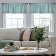 thumbnail image 4 of LALILO Kitchen Curtain Valance Retro Stars Children Rod Pocket Window Curtain 52"x 18" Set of 2, 4 of 7