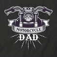 thumbnail image 2 of Motorcycle Dad T-Shirt | Cool Motorcycle Black Tee Gift, 2 of 5
