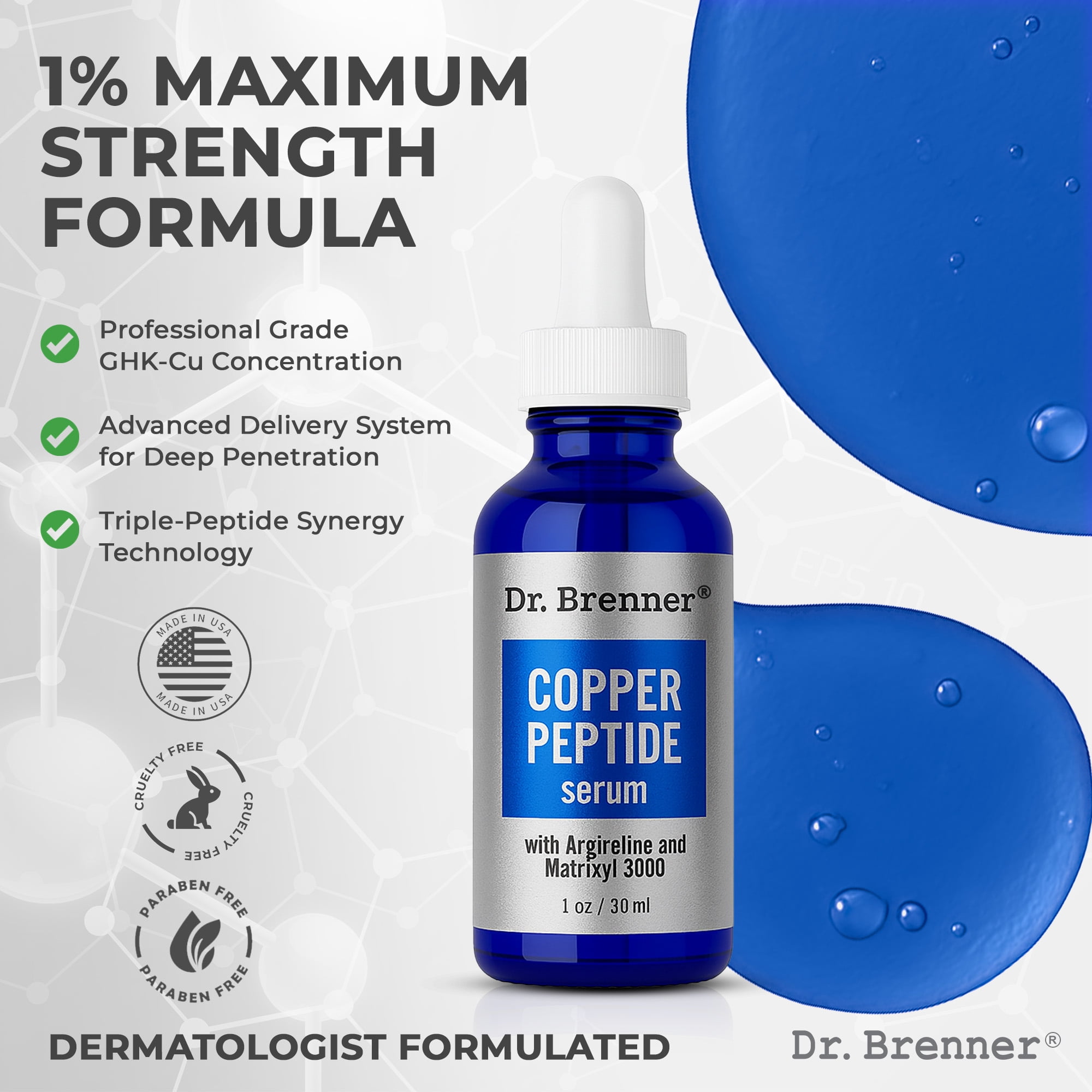 Dr. Brenner Copper Peptide Serum with GHK-Cu Martinique | Ubuy