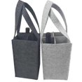 thumbnail image 1 of 4pcs Felt Bottle Bag for 4 Bottles, Felt Bottle Carrier, Bottle Basket with Separate Partition for 4 Bottles, Wine Carrier, Beer Carrier Perfect for N, 1 of 5