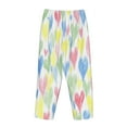 thumbnail image 5 of Bingfone Pajamas For Women,Hand Drawn Colored Hearts Pajama Pants With Pockets-Medium, 5 of 9