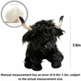 thumbnail image 2 of Highland Cow Stuffed Animal 7.9'' Realistic Scottish Cow Plush Toy Soft Farm Animal Cattle Plushie Doll Gift, 2 of 4