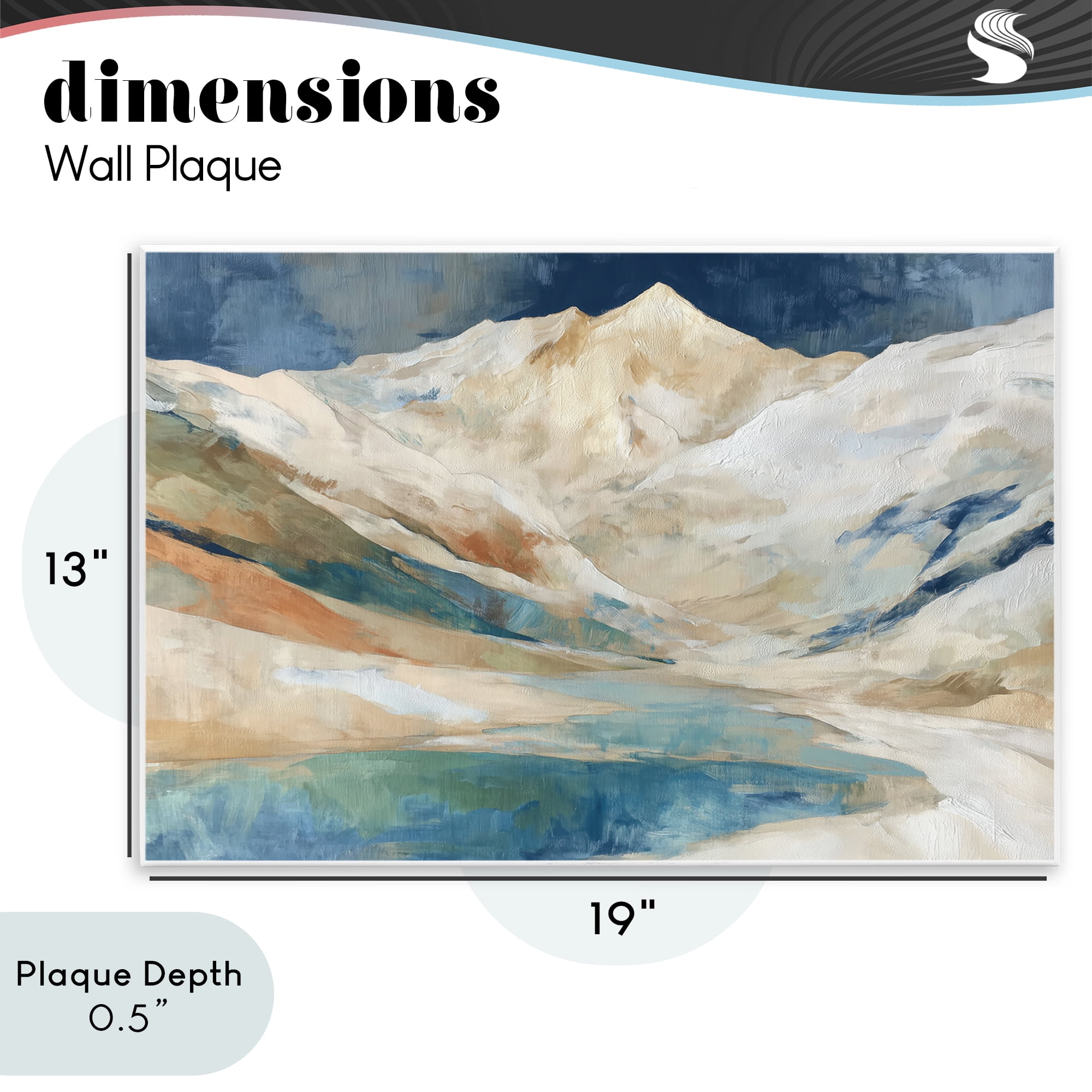 Stupell Industries Glacial Valley in Alaska Range Wall Plaque Art, design by Chromatic Storm Studio