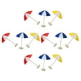 thumbnail image 2 of 12pcs Miniature Beach Umbrella Mini Sun Umbrella Decors Micro Landscape Beach Umbrella, 2 of 9