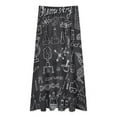 thumbnail image 2 of Chemistry And Science Elements Doodle Icons Women High Waist Midi Skirt Elegant Midi Skirt High Waist A-line for Women, 2 of 4