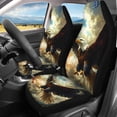 thumbnail image 3 of Pzuqiu American Flag Eagle Automotive Seat Cushion Non Slip, Breathable, Suitable for Vehicle Seats, Fit for Truck, 3 of 10