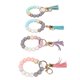 thumbnail image 5 of 4 Uds llavero pulsera estilo borlas cuentas de silicona cierre de langosta de Metal pulsera con cuentas para bolso salida en casa, 5 of 12
