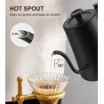 thumbnail image 3 of Gooseneck Electric Kettle with &plusmn;1℉ Precision Temperature Control for Pour Over Coffee & Tea, Rapid Boil, 304 Stainless Steel, Built-in B, 3 of 6