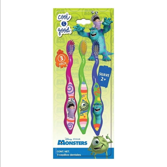 Cepillo dental Cool & Good Monsters 3 pzas