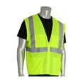 thumbnail image 2 of PIP Four Pocket Zipper Safety Vest Mesh 3X-Large Lime Yellow 302MVGZ4PLY3X, 2 of 6