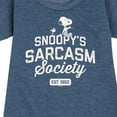 thumbnail image 3 of Peanuts - Snoopy Sarcasm Society - Toddler & Youth Girls Fleece Dress, 3 of 6