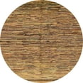 thumbnail image 1 of Ahgly Company Indoor Round Abstract Orange Abstract Area Rugs, 5' Round, 1 of 6
