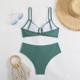 thumbnail image 6 of HUAXUN Womens Swimsuit Cover Up Vintage Halter Swimwear Swimsuit Bikini Knot Front Bathing Suit 2 Piece Swimsuit Tummy Control Bathing Suit, 6 of 7