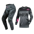 thumbnail image 1 of Oneal Girls Youth/Kids Element Racewear Pink/Grey Motocross Dirt bike Offroad MX Jersey Pants Combo Package Riding Gear Set Jersey, 1 of 6