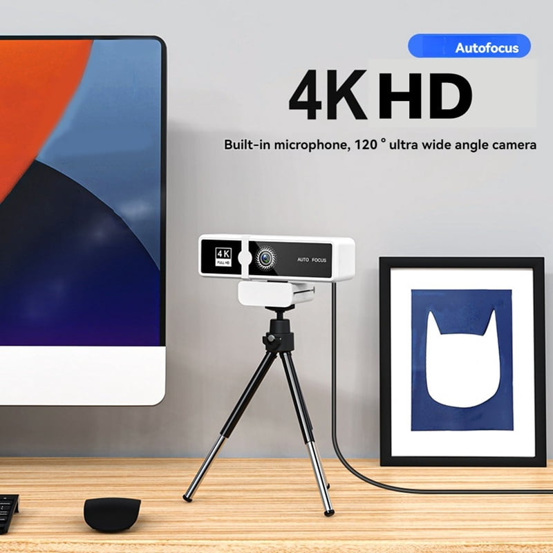 4K High Definition Computer Camera Network Live Broadcast High Definition Video Conference USB Camera Black